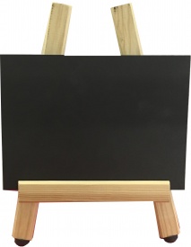 Double Sided Chalkboard with Mini Easel