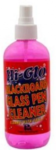 Spray cleaner for chalkboards and whiteboards