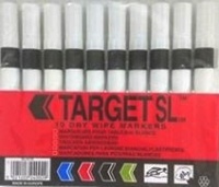 Pack of 10 Black whiteboard pens